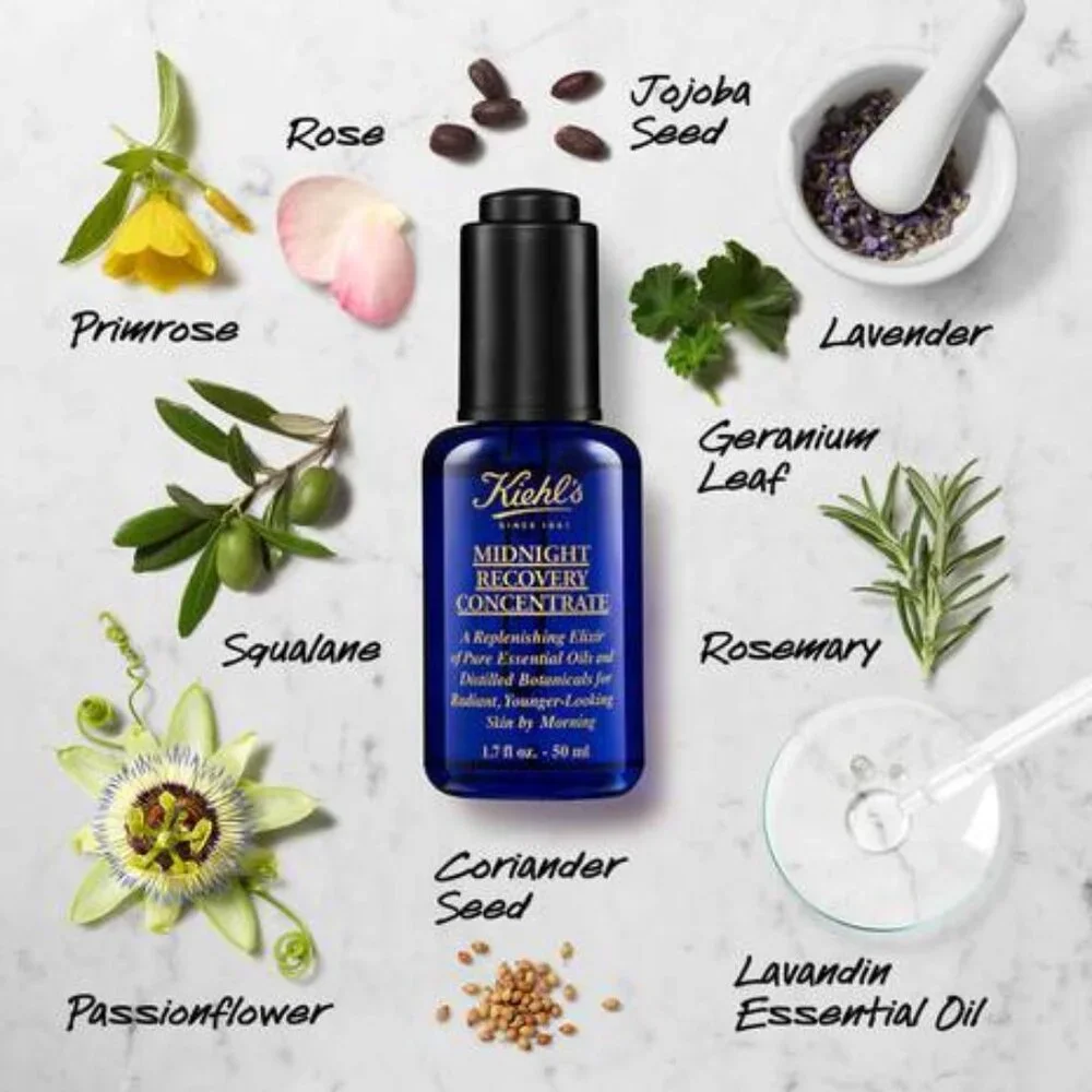 Kiehl's Midnight Recovery Concentrate NIB, 0.50 oz.
